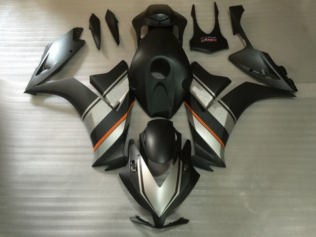2012-2016 Honda CBR1000RR Motorcycle Fairings - Silver Orange Matte Black