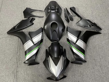 Custom 2012-2016 Honda CBR1000RR Motorcycle Fairings - Silver Green Matte Black