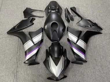 Custom 2012-2016 Honda CBR1000RR Motorcycle Fairings - Silver Purple Matte Black