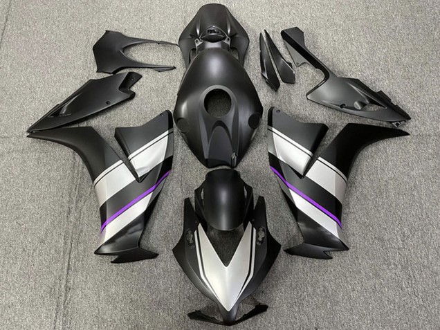 2012-2016 Honda CBR1000RR Motorcycle Fairings - Silver Purple Matte Black