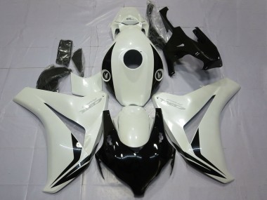 Custom 2008-2011 Honda CBR1000RR Motorcycle Fairings - Pearl White Glossy Black