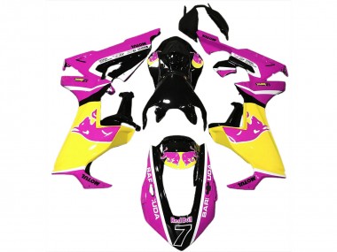 Custom 2017-2023 Honda CBR1000RR Motorcycle Fairings - Pink Yellow Glossy Black Red Bull