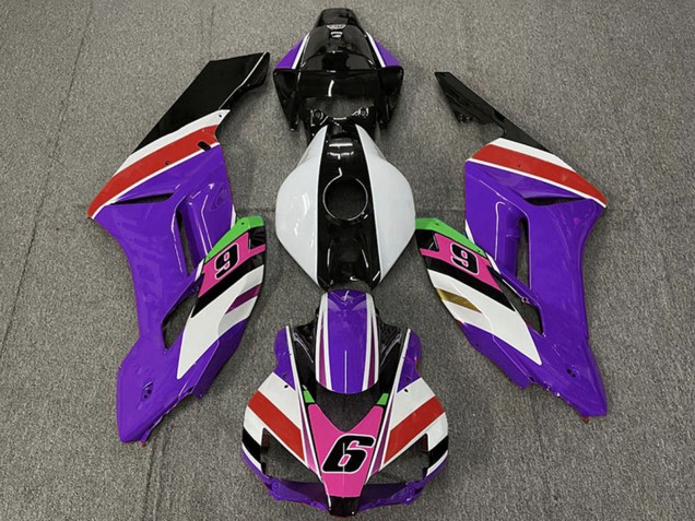 2004-2005 Honda CBR1000RR Motorcycle Fairings - Purple White Red Pink Glossy Black 6