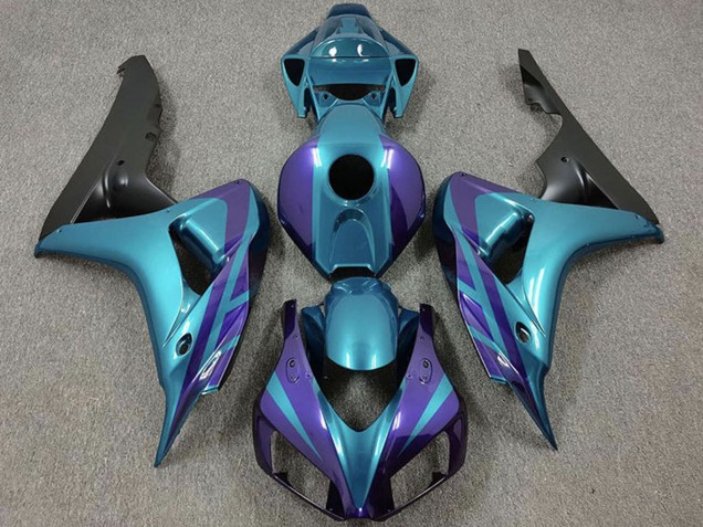 2006-2007 Honda CBR1000RR Motorcycle Fairings - Purple Emerald Matte Black