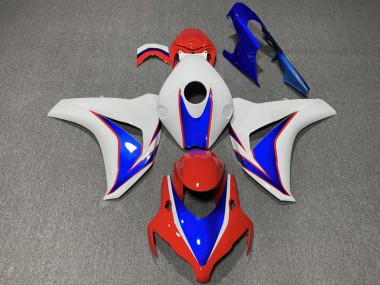 Custom 2008-2011 Honda CBR1000RR Motorcycle Fairing - White Blue Red