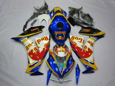 Custom 2012-2016 Honda CBR1000RR Motorcycle Fairings - White Blue Yellow Red Bull