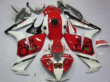 Custom 2012-2016 Honda CBR1000RR Motorcycle Fairings - White Red Go&Fun