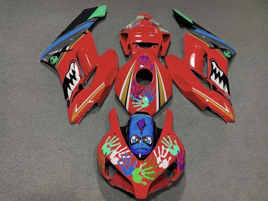 Custom 2004-2005 Honda CBR1000RR Motorcycle Fairings - Red Blue Green Black Shark