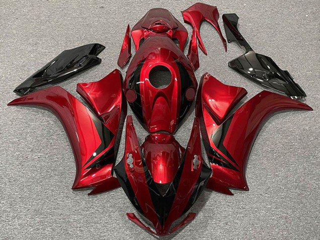 2012-2016 Honda CBR1000RR Motorcycle Fairings - Red Glossy Black Style