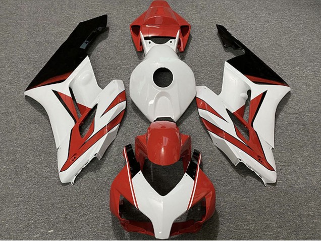 2004-2005 Honda CBR1000RR Motorcycle Fairings - White Red Glossy Black