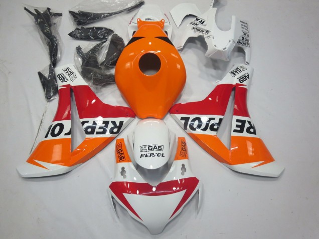 2008-2011 Honda CBR1000RR Motorcycle Fairings - Orange White Red Glossy Black Repsol
