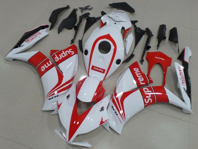 2012-2016 Honda CBR1000RR Motorcycle Fairings - White Red Supreme