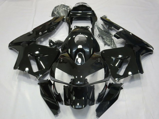 2003-2004 Honda CBR600RR Motorcycle Fairings - Glossy Black