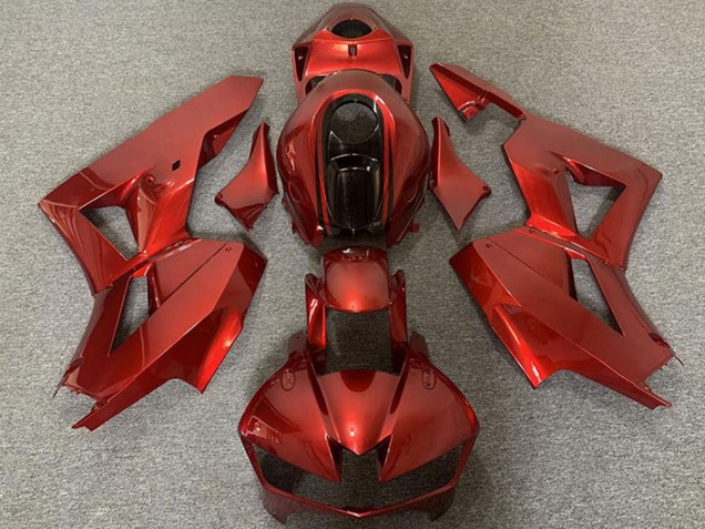 2013-2026 Candy Red and Black Honda CBR600RR Motorcycle Fairings