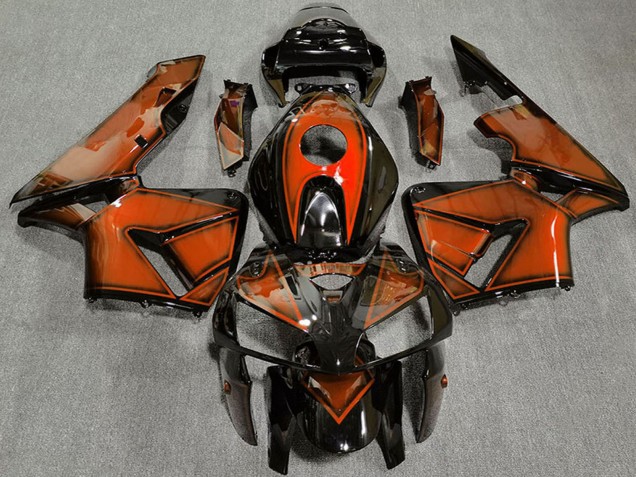 2005-2006 Honda CBR600RR Motorcycle Fairings - Deep Orange