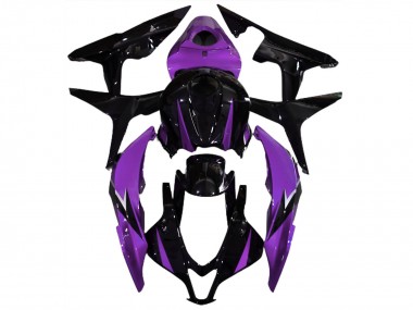 Custom 2007-2008 Honda CBR600RR Motorcycle Fairings - Purple Glossy Black
