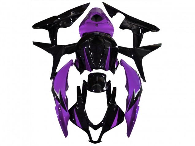 2007-2008 Honda CBR600RR Motorcycle Fairings - Purple Glossy Black