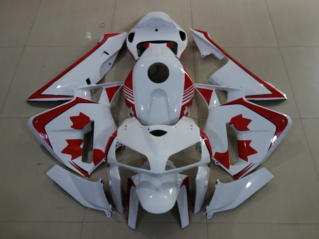 2005-2006 Honda CBR600RR Motorcycle Fairings - White Red Canada