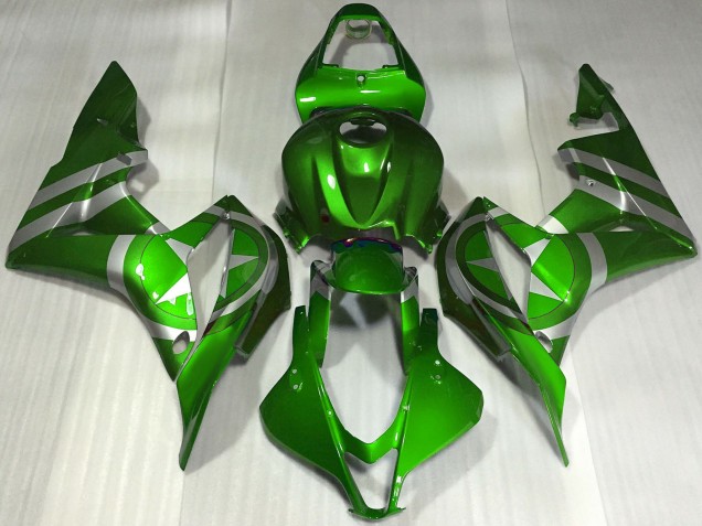 2007-2008 Honda CBR600RR Motorcycle Fairings - Green Captain America