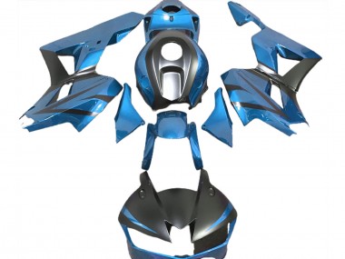 Custom 2013-2023 Honda CBR600RR Motorcycle Fairings - Light Blue Matte Black
