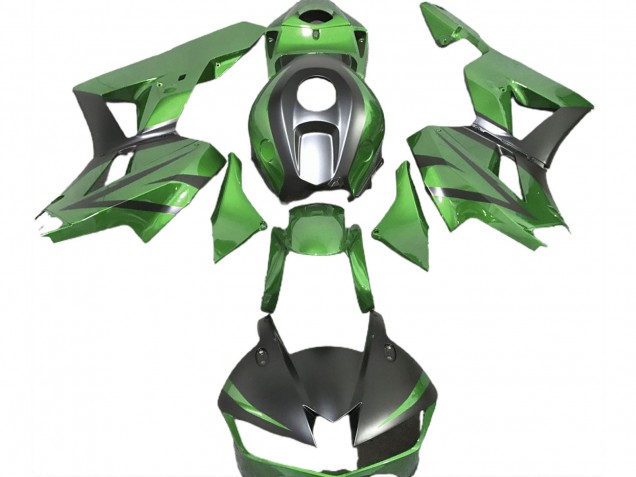 2013-2023 Honda CBR600RR Motorcycle Fairings - Lizard Green Matte Black