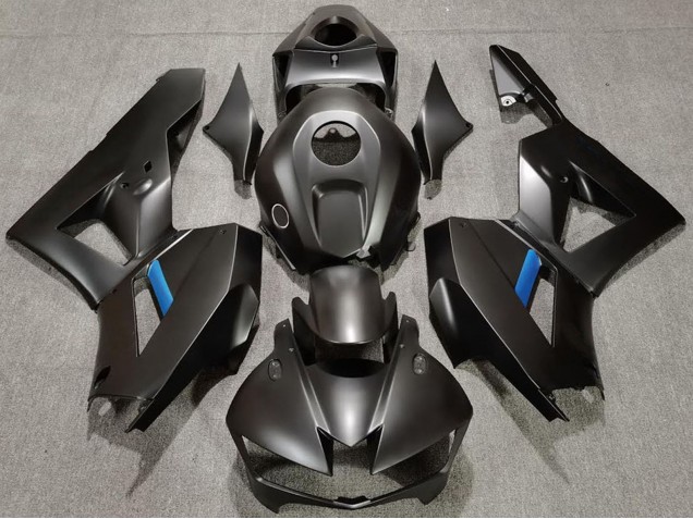 2013-2023 Honda CBR600RR Motorcycle Fairings - Matte Black Light Blue