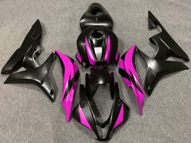 Custom 2007-2008 Honda CBR600RR Motorcycle Fairing - Pink Matte Black