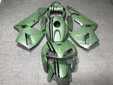 Custom 2005-2006 Honda CBR600RR Motorcycle Fairings - Matte Green