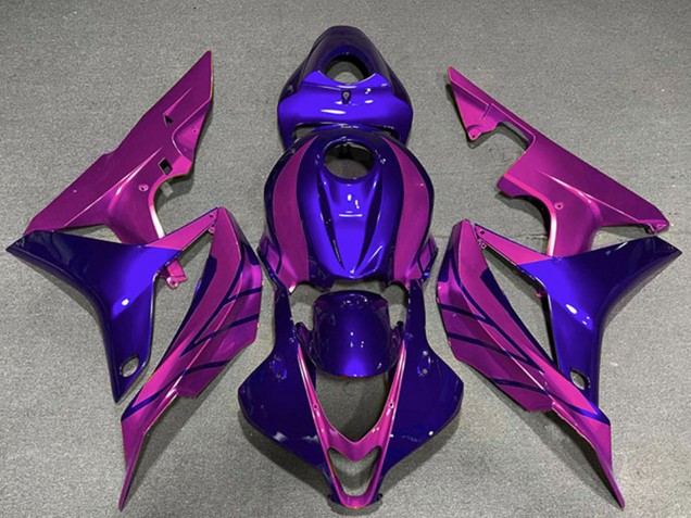 2007-2008 Honda CBR600RR Motorcycle Fairings - Blue Pink