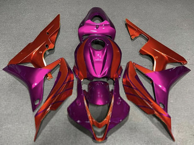 2007-2008 Honda CBR600RR Motorcycle Fairings - Violet Red