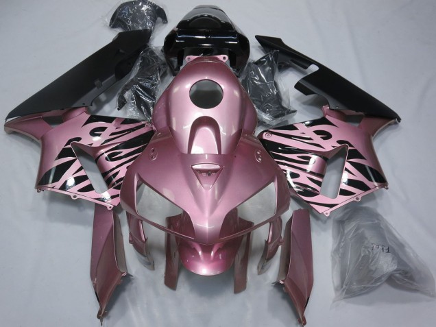 2005-2006 Honda CBR600RR Motorcycle Fairings - Rose Pink Flame