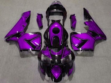 Custom 2003-2004 Honda CBR600RR Motorcycle Fairings - Purple Glossy Black