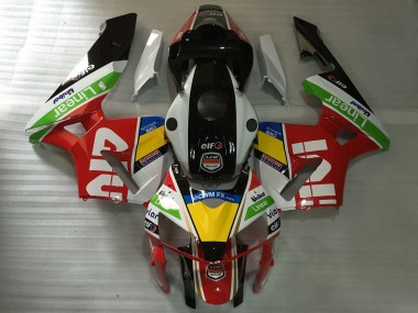 Custom 2005-2006 Honda CBR600RR Motorcycle Fairings - White Red Givi