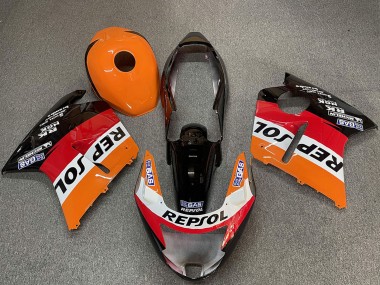 Custom 1996-2007 Honda CBR1100XX Blackbird Motorcycle Fairings - Orange White Red Glossy Black Repsol
