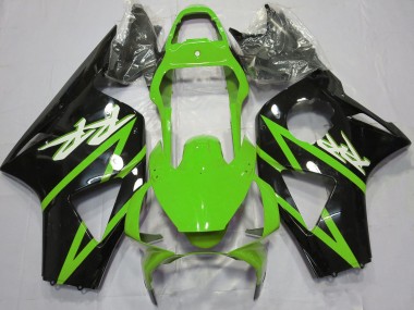 Custom 2002-2003 Honda CBR954RR Motorcycle Fairings - Plain Green Design