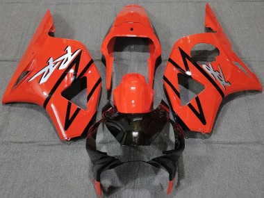 Custom 2002-2003 Honda CBR954RR Motorcycle Fairings - Red Glossy Black Stripe