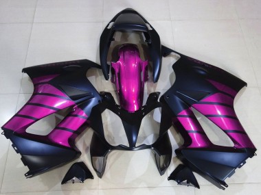 Custom 2002-2013 Honda VFR 800 Motorcycle Fairings - Purple Matte Blue Matte Black