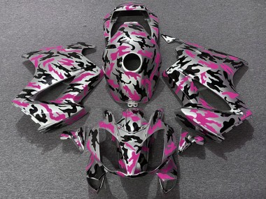 Custom 2002-2013 Honda VFR 800 Motorcycle Fairings - Pink Camouflage