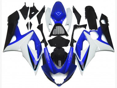 Custom 2005-2006 Suzuki GSXR 1000 Motorcycle Fairing - White Red Blue Yellow