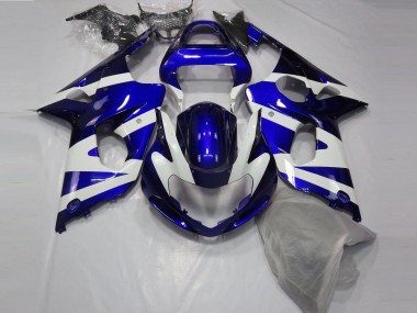 Custom 2000-2002 Suzuki GSXR 1000 Motorcycle Fairings - Blue White