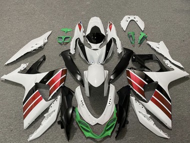 Custom 2009-2016 Suzuki GSXR 1000 Motorcycle Fairings - White Red Green Black