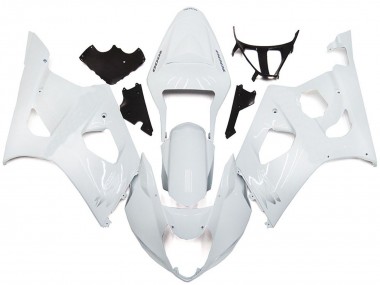 Custom 2003-2004 Suzuki GSXR 1000 Motorcycle Fairings - Glossy White