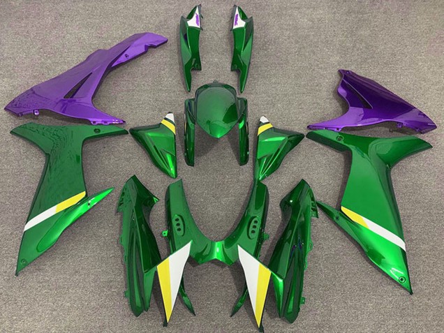 2011-2024 Suzuki GSXR 600 / GSXR 750 Motorcycle Fairings - Green Purple White Yellow