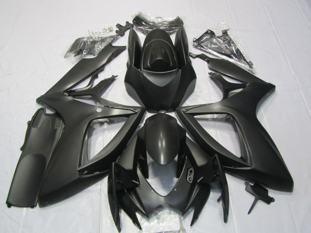 2006-2007 Suzuki GSXR 600 / GSXR 750 Motorcycle Fairings - Matte Black