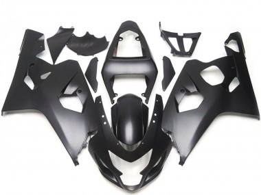 Custom 2004-2005 Suzuki GSXR 600 / GSXR 750 Motorcycle Fairings - Matte Black Style
