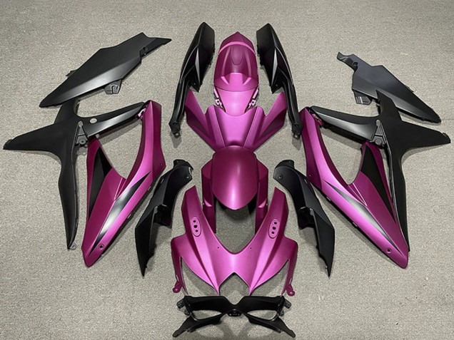 2008-2010 Suzuki GSXR 600 / GSXR 750 Motorcycle Fairings - Purple Matte Black