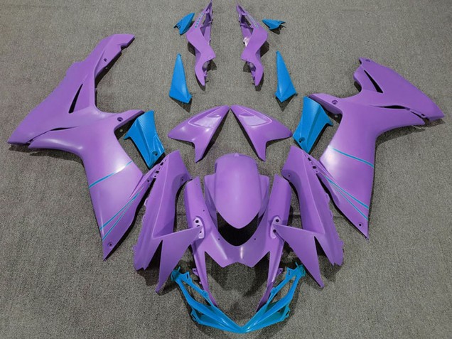 2011-2024 Suzuki GSXR 600 / GSXR 750 Motorcycle Fairings - Purple Light Blue