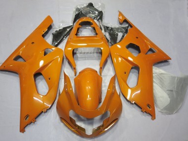 Custom 2001-2003 Suzuki GSXR 600 / GSXR 750 Motorcycle Fairings - Sunrise Orange