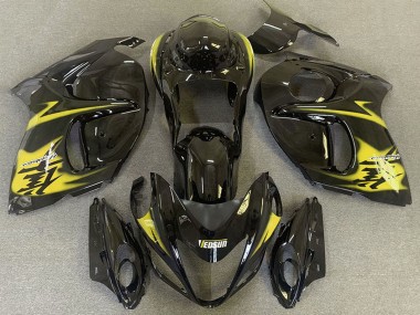 Custom 2008-2020 Suzuki GSXR 1300 Motorcycle Fairings - Glossy Black Yellow