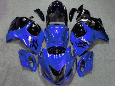 Custom 2008-2020 Suzuki GSXR 1300 Motorcycle Fairings - Glossy Blue and Black